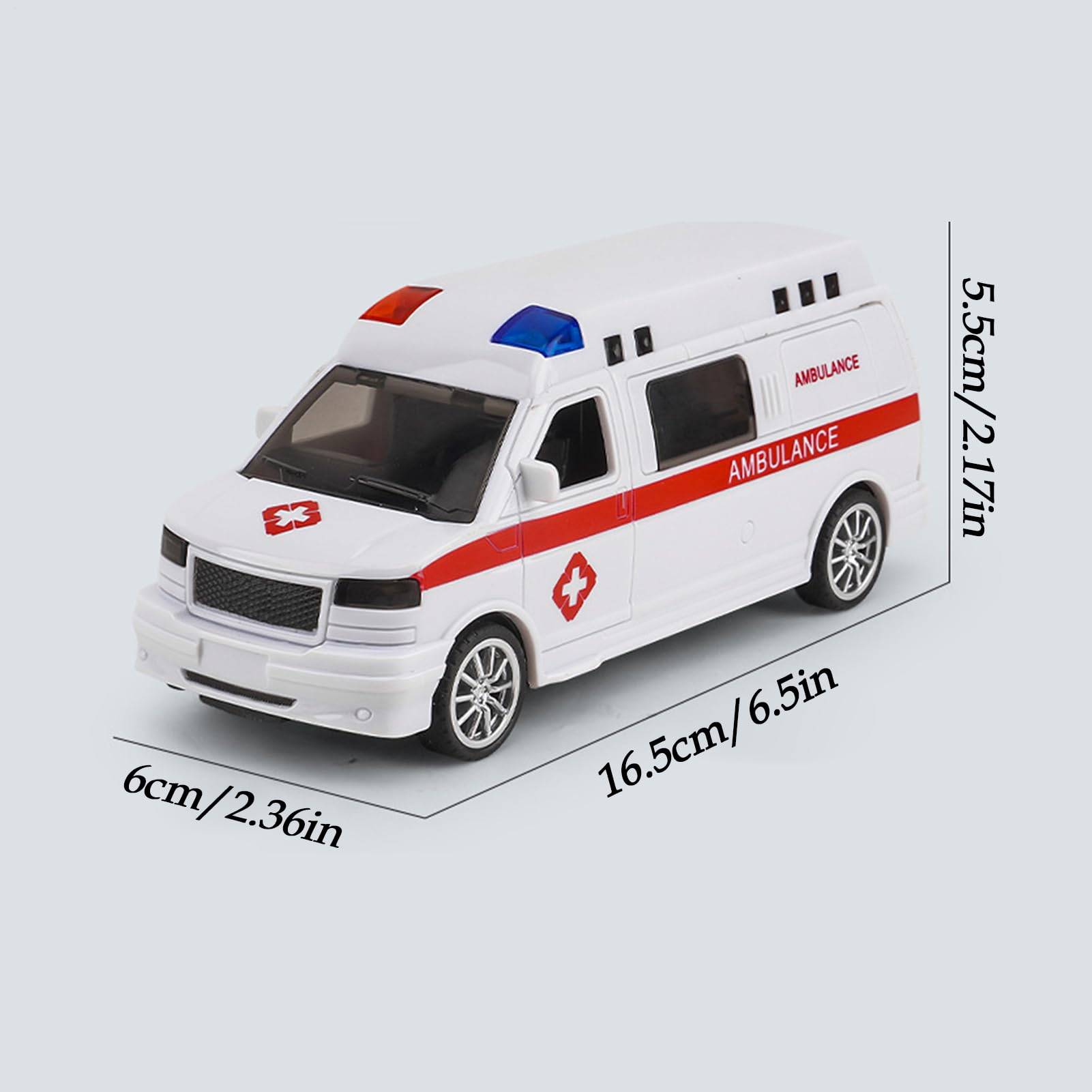 Generico Macchina Giocattolo per Bambini | Gioco Di Simulazione Educativo | Macchina Ambulanza Giocattolo con e - per Cortile, Soggiorno, Festa, Compleanno, Bambini Piccoli, Ragazzi, Alunni