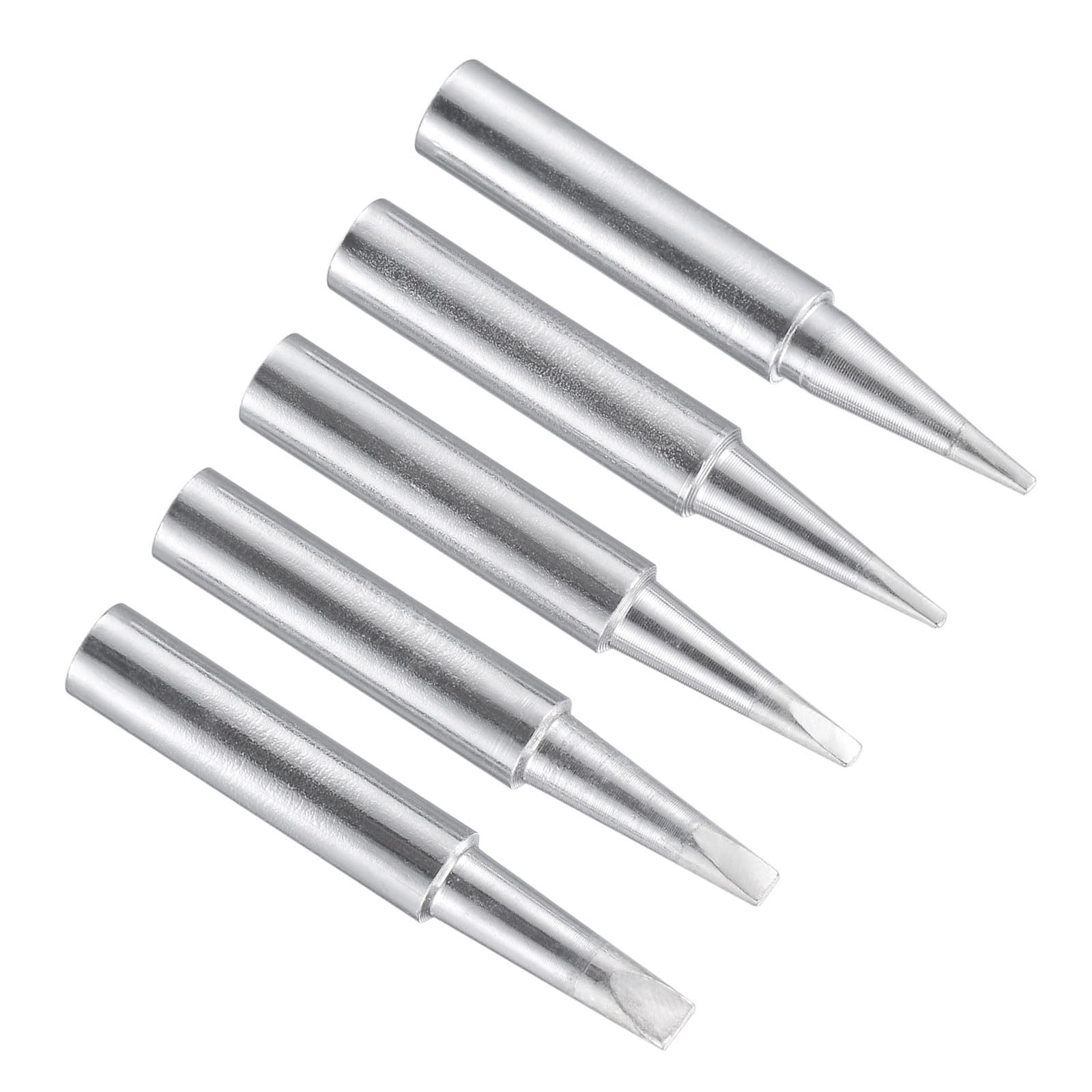 CoCud Soldering Iron Tips, 4x41mm 0.8D+1.2D+1.6D+2.4D+3.2D, Solder Tips Fine Soldering Gun Replacement Solder Welding - (Applications: for Soldering Irons Soldering Station), 5 Pieces