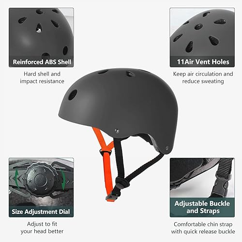 Miniatura 3 de Tourdarson Casco de patineta resistente a los impactos Ventilación Multideporte para jóvenes y adultos
