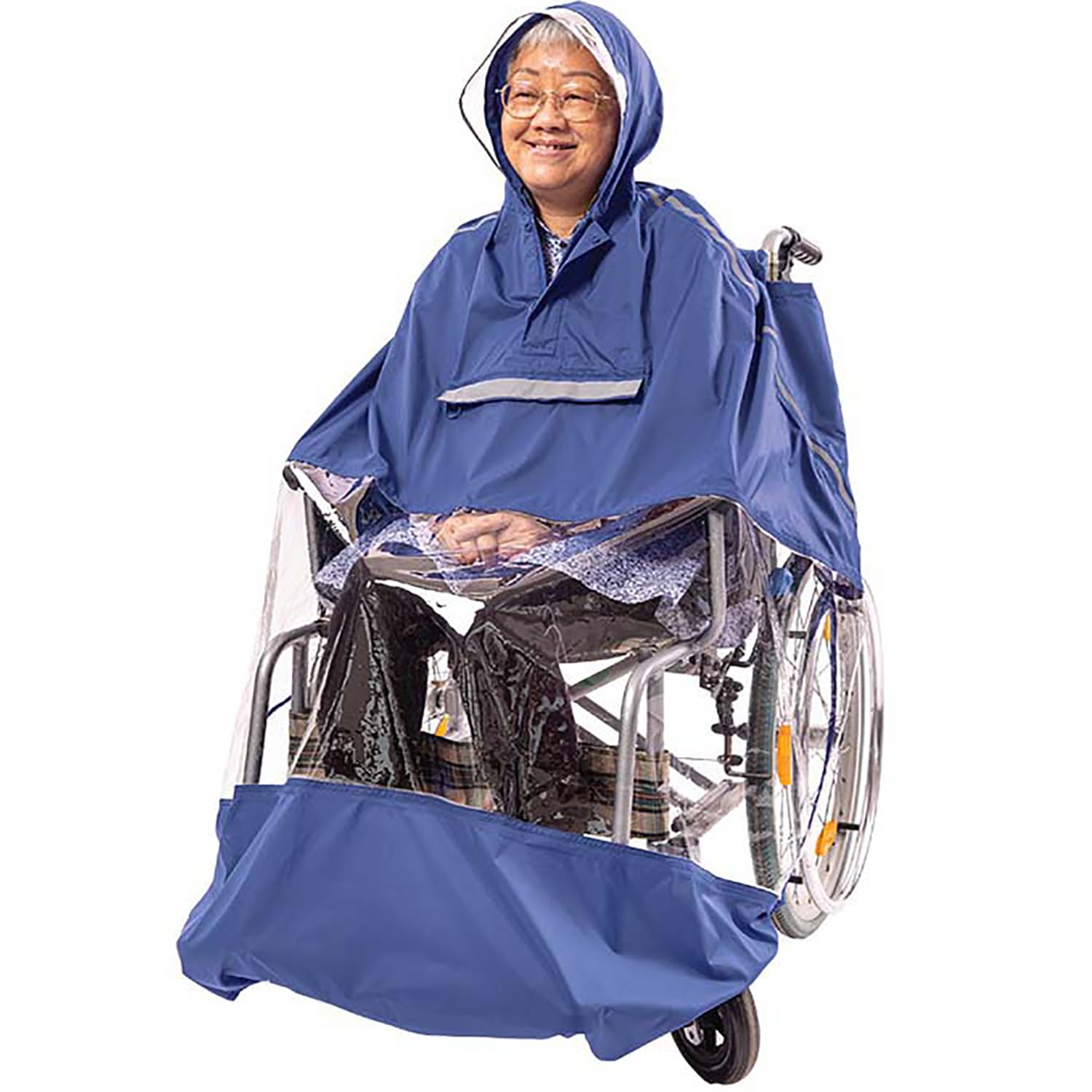 Amazon.co.jp: 車椅子用レインコート 車いすレインコート 収納袋付き