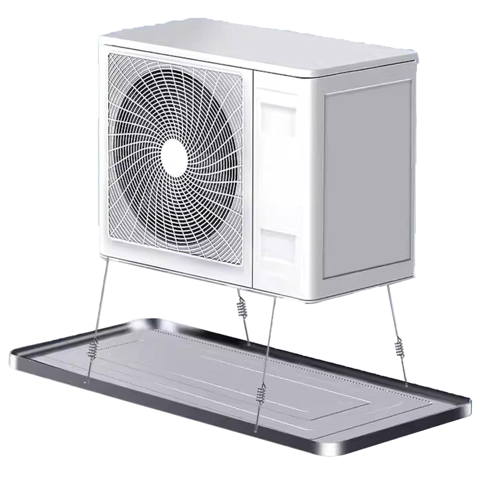 TIANQIHAO Universal Air Conditioner Drip Tray With Drain Pipe, Stainless Steel Condensate Drain Pan For Efficient Water Collection And Drainage, Ideal For Indoor/Outdoor Units,1000 * 470mm