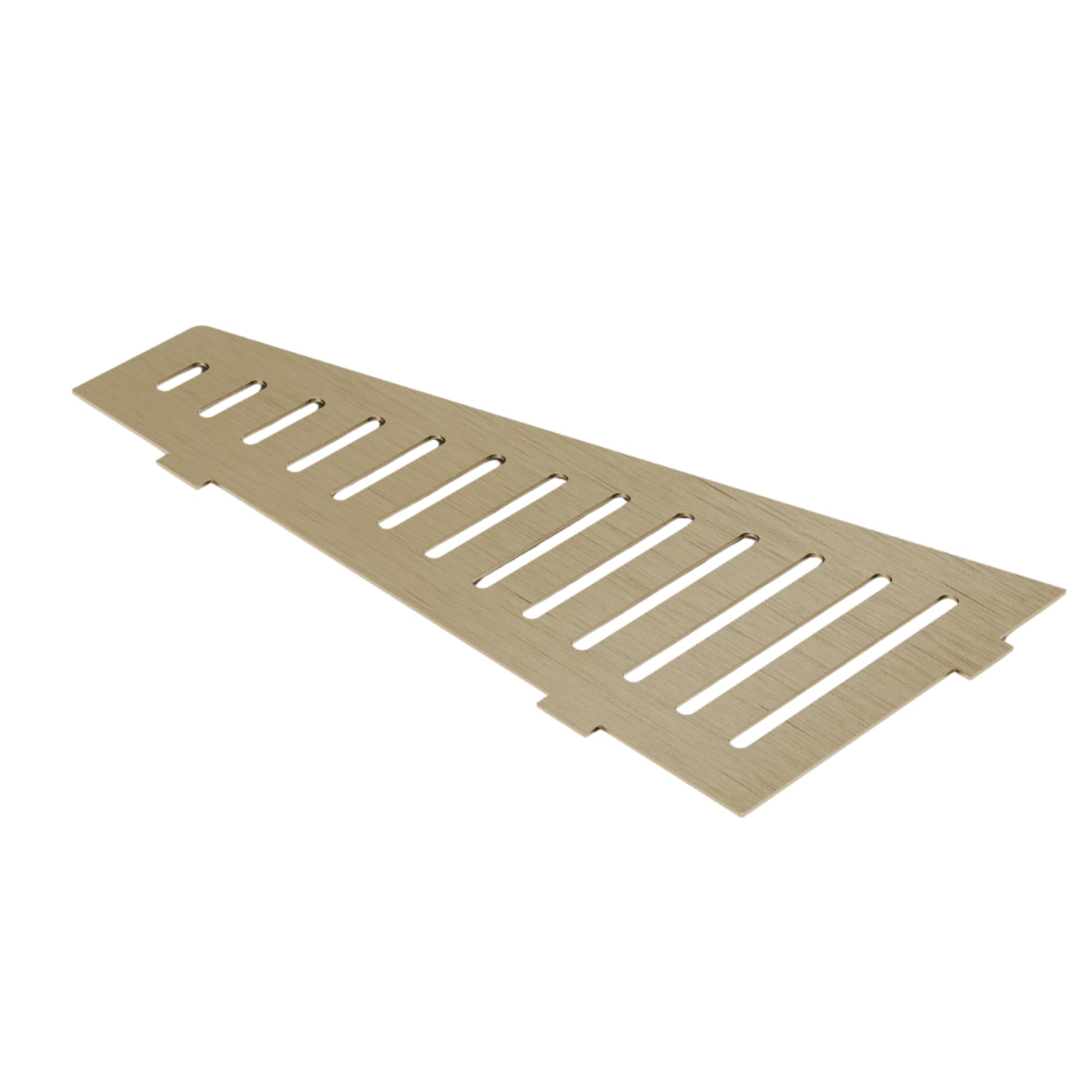 Eviso Estantería de Ducha Rinconera de Acero Inoxidable AISI 304, Estante Esquinero Trapezoidal de Diseño para Baño sin Taladro, Montaje en Junta Resistente a la Corrosión y Humedad, Blanco Mate