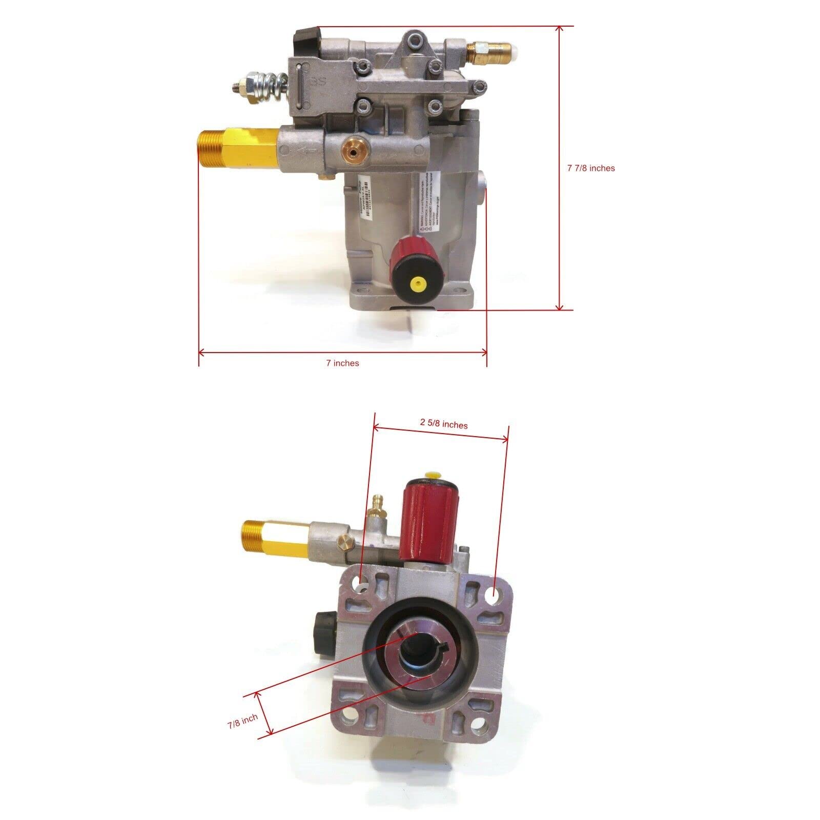 The ROP Shop | Pressure Washer Pump for Annovi Reverberi DETHOSE-FIL5, DETHOSEFIL5, AL-QC3/8MB
