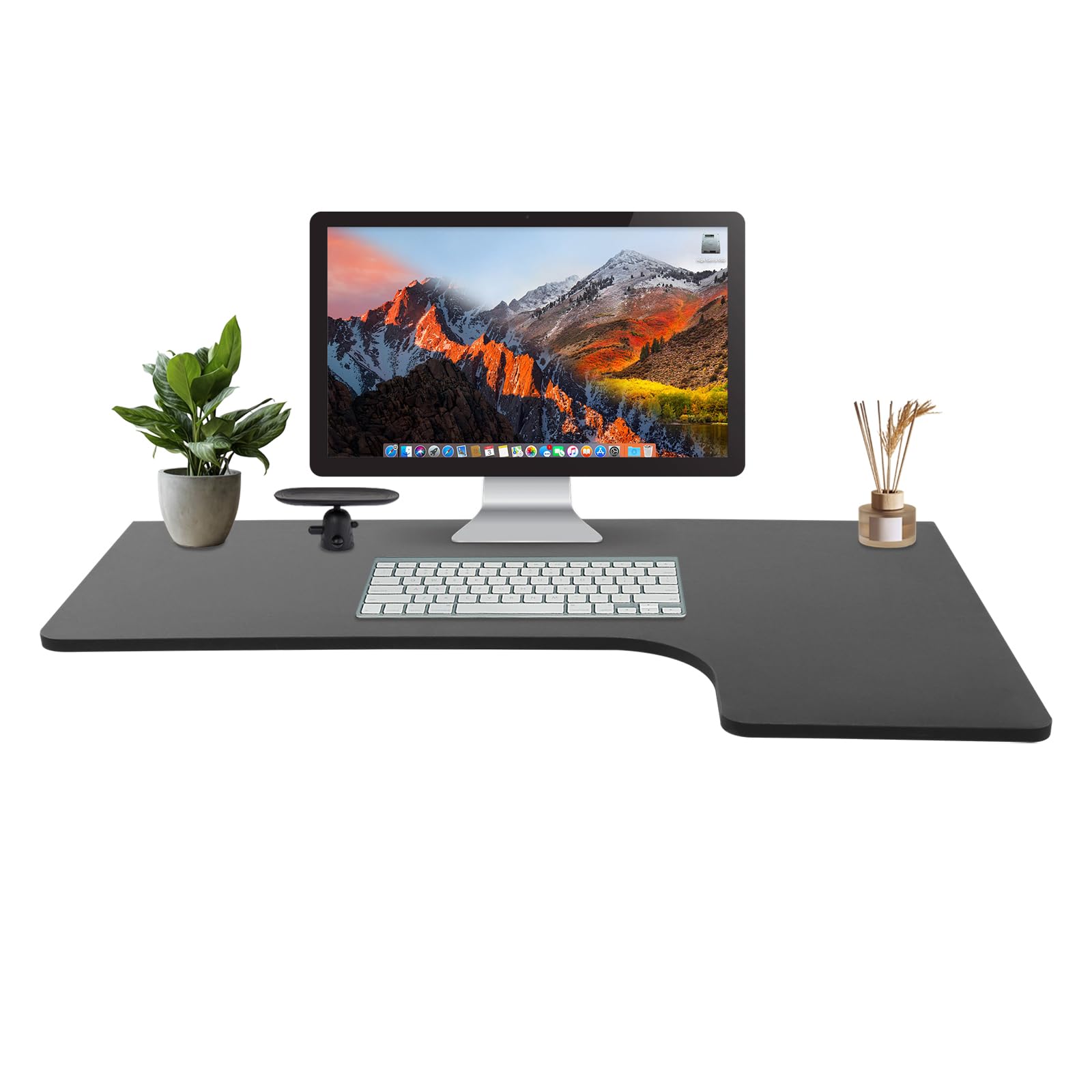 Klappbarer Wandtisch 100x60cm Wand Klappbarer Tisch, Schwebender Schreibtisch Computertisch für kleine Räume, Heimbüro, Esszimmer, Waschküche, Küche, Bar (Schwarz)