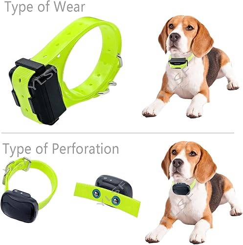 Miniatura 3 de Correa de collar de perro para la mayoría de receptores de collar de choque de entrenamiento electrónico, ajustable, duradera, impermeable, sin