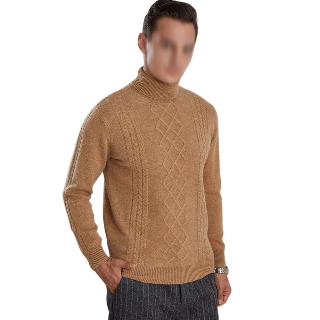 Pull en cachemire chaud contre le froid hivernal style affaires lâche
