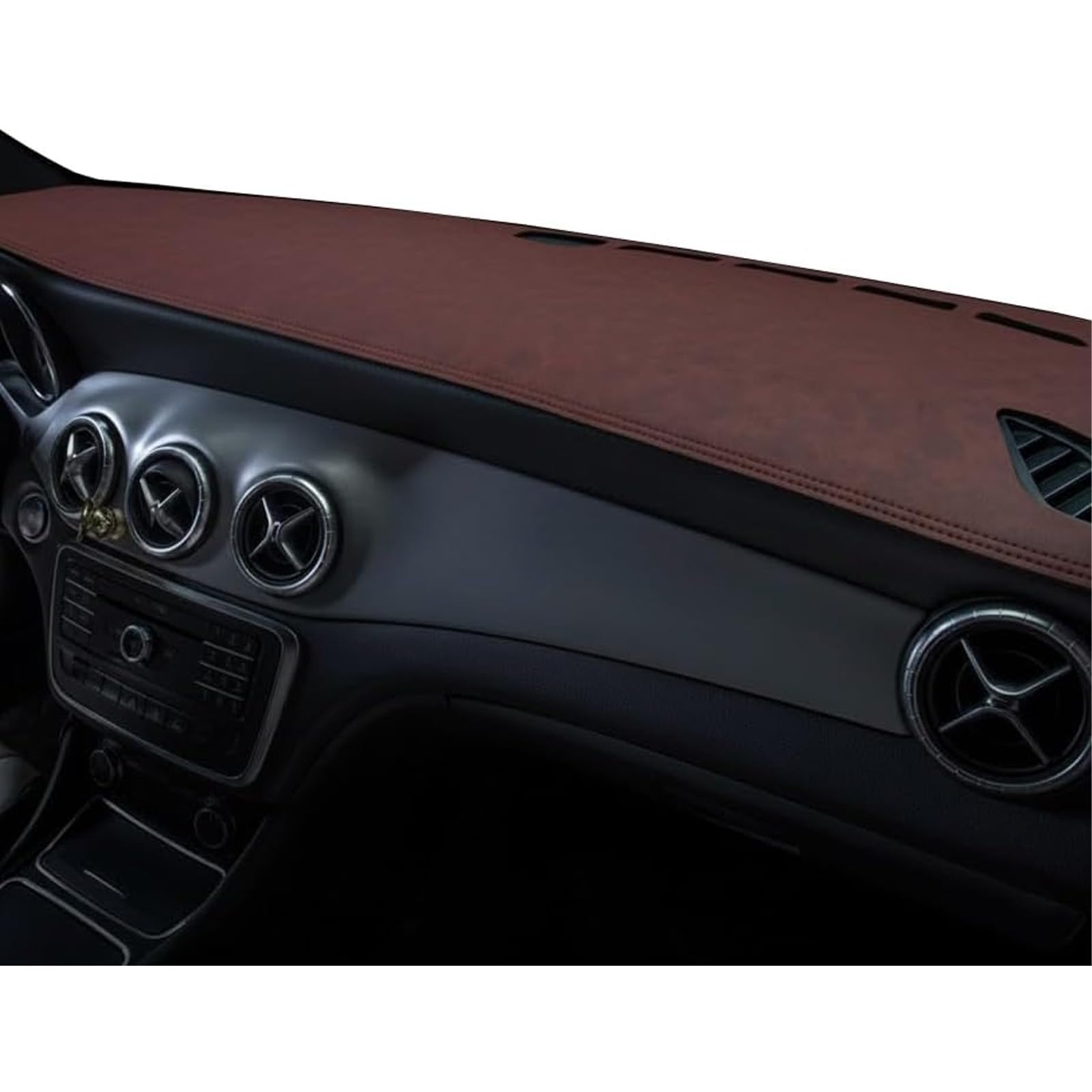 LiYaBaiHuo Dash Cover for BMW 2er Gran Tourer F46 (7 Seat), Custom Dashboard Cover Dash Mat Non-Slip Center Console Protector Mat Car Accessories,D/Brown