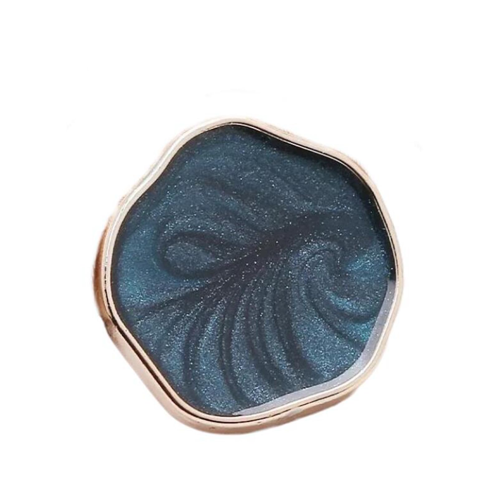 Exquisite Gold Flower Resin Shank Buttons for Needlework Clothing Women Coat Suit Cardigan Sewing Button, 30mm 6pcs