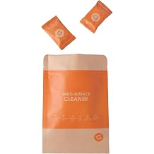 Eco Multi-Surface Cleaner Refill Tablets 12-Pack Plastic-Free, Plant-Based, Non-Toxic Just Add Water Replaces 12 Plastic Spray Bottles Orange Scent
