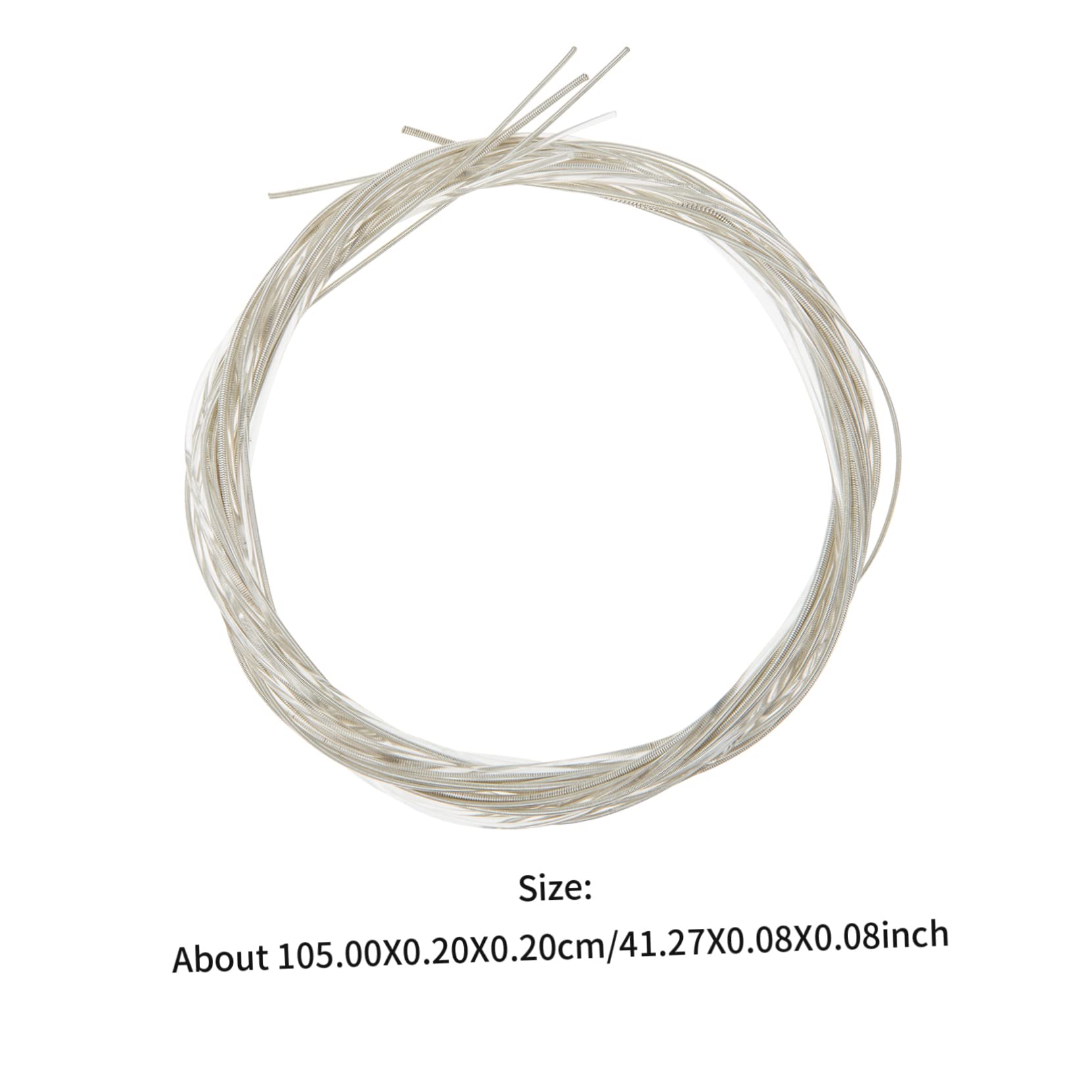 Kisangel 12Pcs Strings Durable Guitar Strings for Folk and Classical Guitarists Smooth Sound Easy Replacement Guitar Accessories for Musicians and Performers