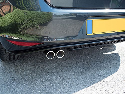 Diffuseur pour pare-choc arrière Golf 7 noir mat style sport - 3