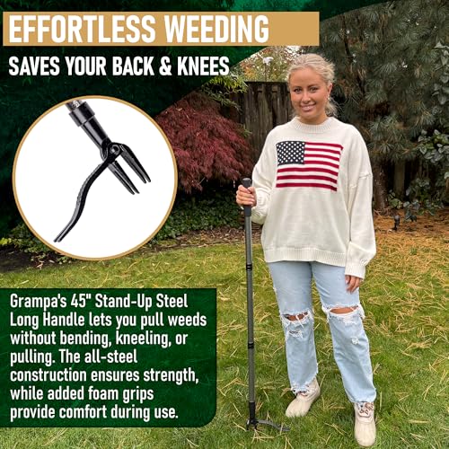 Grampa's Metal Weeder All Steel Handle