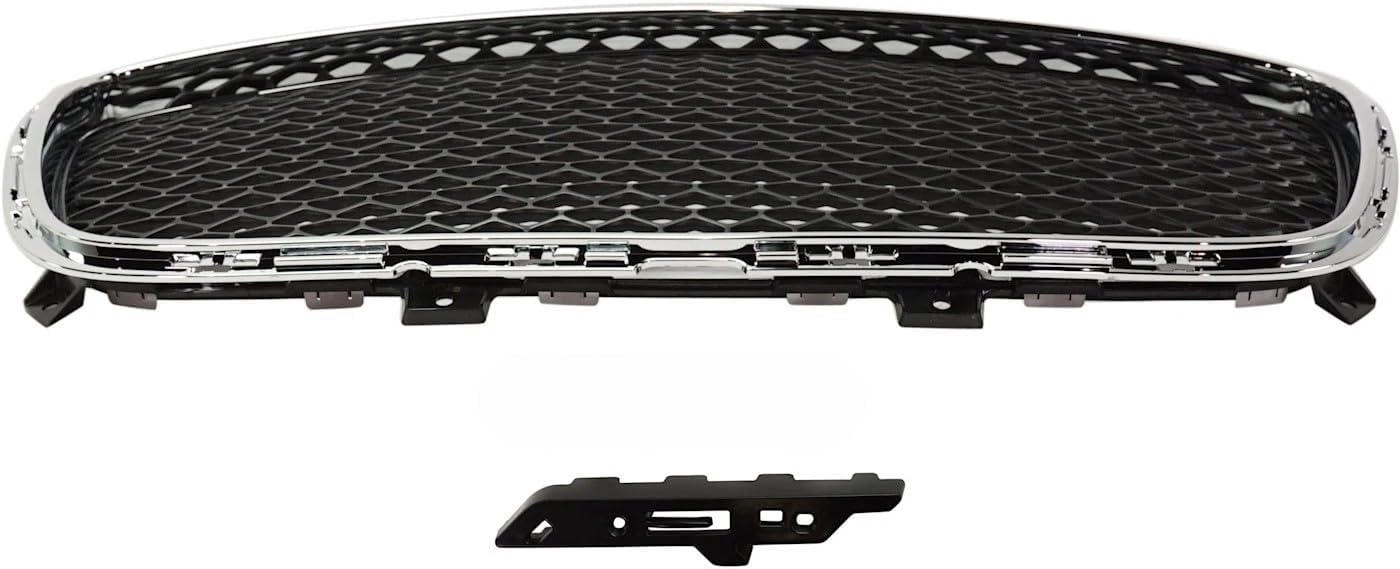 Front Grille compatible with 2015-2022 Chrysler 300 Black With Chrome Surround