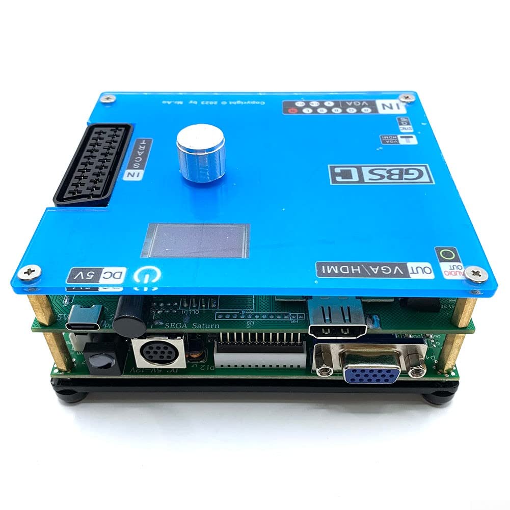 SPORTARC Convertidor GBSC, convertidor de video de control GBS, accesorio transcodificador de video para juegos, adaptador convertidor de video HD para juegos