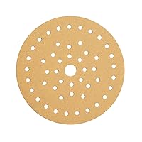 Vista 7 de Mirka Gold Multifit - Papel de lija de 5 pulgadas, grano 120 ganchos y bucles, paquete de 50 discos de lija de 5 pulgadas para lijadora orbital