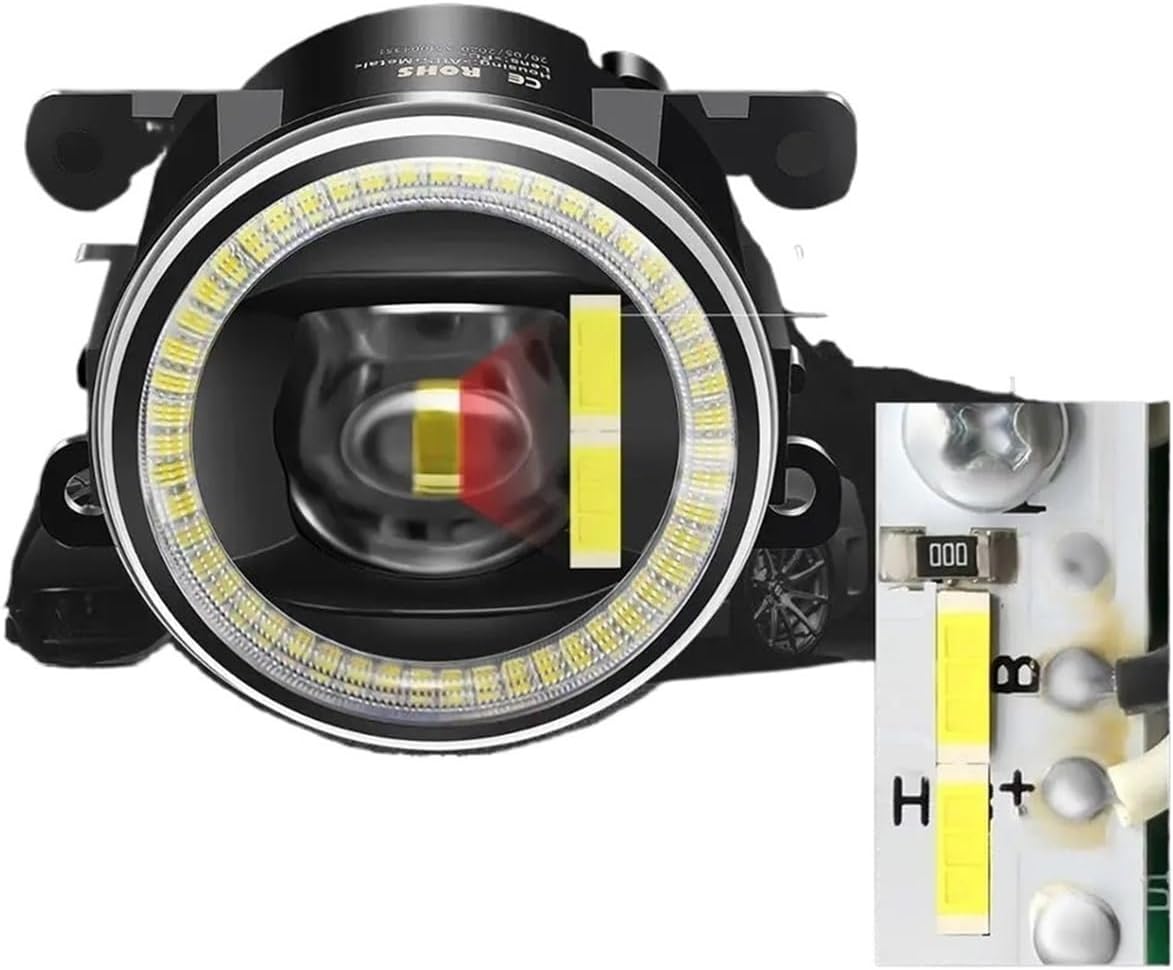 2 x LEDフォグ,エンジェルアイ付きフロントフォグライト,スズキジニーグランドビタラ,スイスft,sx4,スプラッシュ,ignis alto  xl7,hustler - AliExpress 車用LEDフォグランプアセンブリ エンジェルアイ デイタイムランニングランプ DRL 30W スズキ ジムニー SX4 グランドビタ