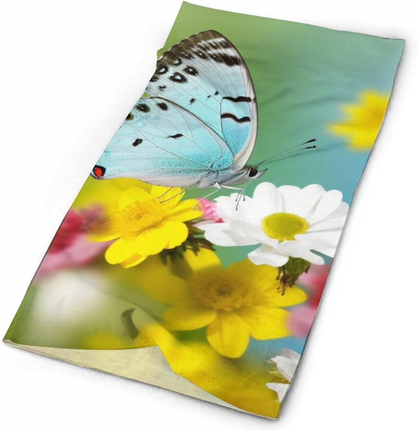 Spring Butterfly UV Protection Face Mask, Cooling Headscarf
