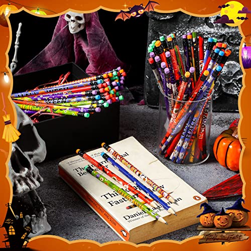 Pajean 60 lápices de Halloween con goma para niños miniatura 6