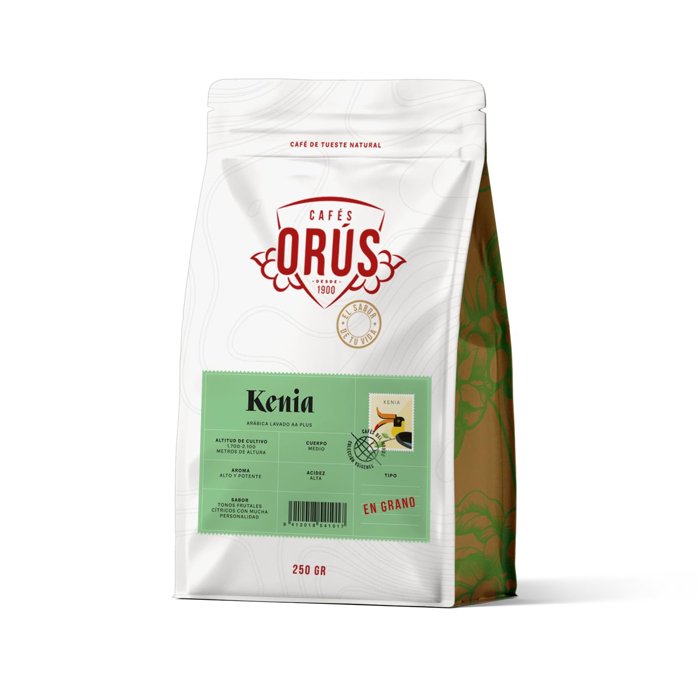 Maletín de café EN GRANO "Colección Orígenes" - (Surtido de 6 variedades de 250 gramos cada uno) - Café de Especialidad 100% Arábica y de Tueste natural |
