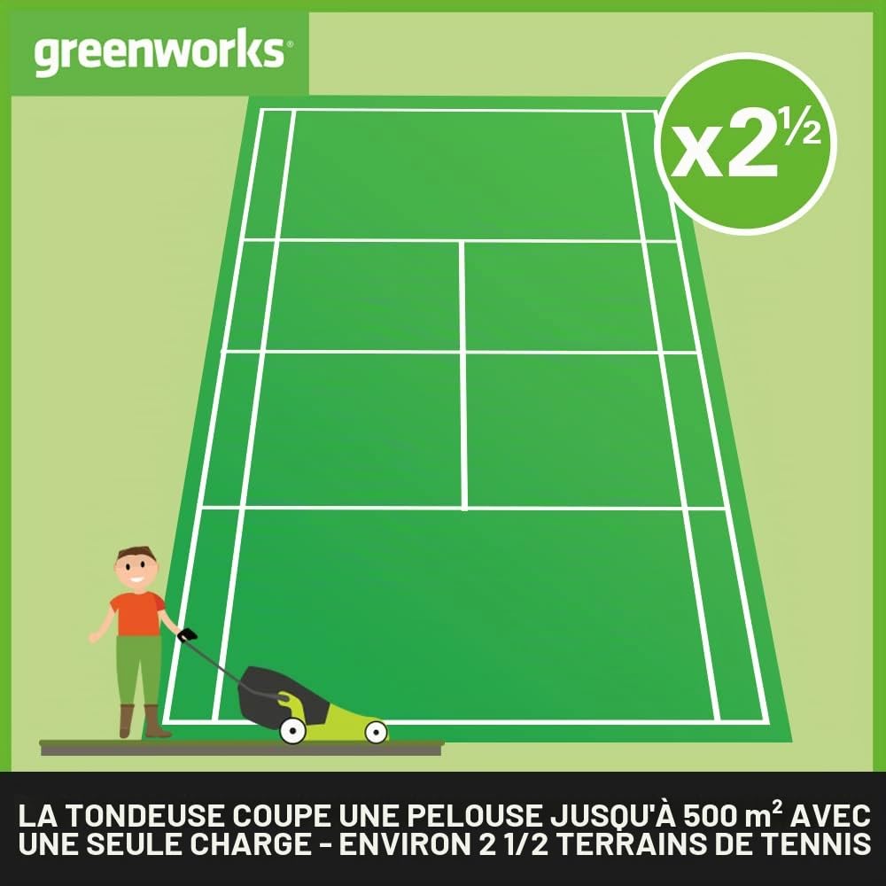 Greenworks G40LM41K2X Tondeuse à Gazon sans Fil pour Pelouses Jusqu'à 500m², Largeur de Coupe 41 cm, Sac de 50L & G40LTK2 Coupe Bordure sans Fil pour Jardins Moyens, Largeur de Coupe de 30 cm