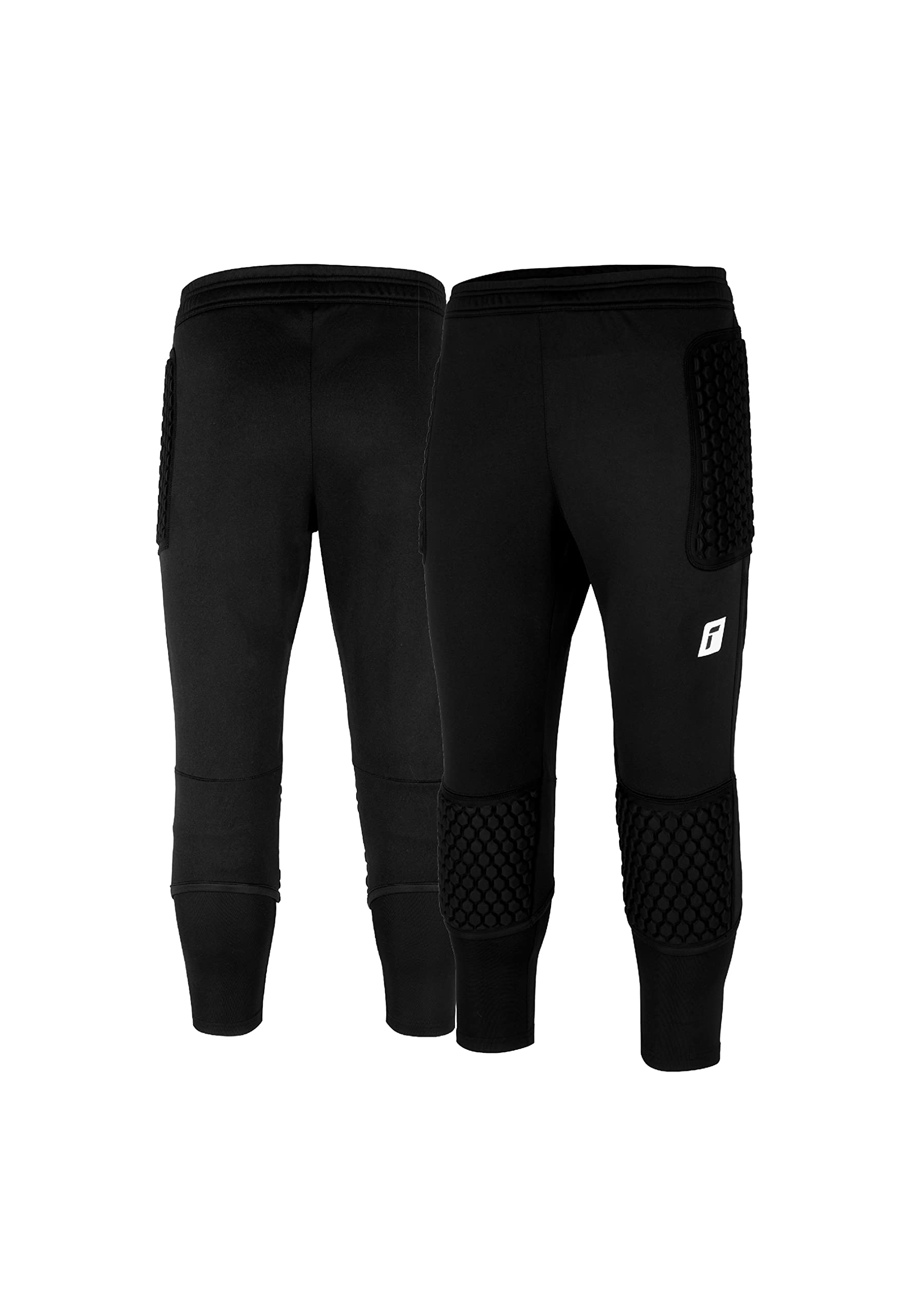 Reusch Contest 3/4 Short Advance Torwarthose Erwachsene gepolstert ergonomisch Trainingshose Knie- und Hüftpolster