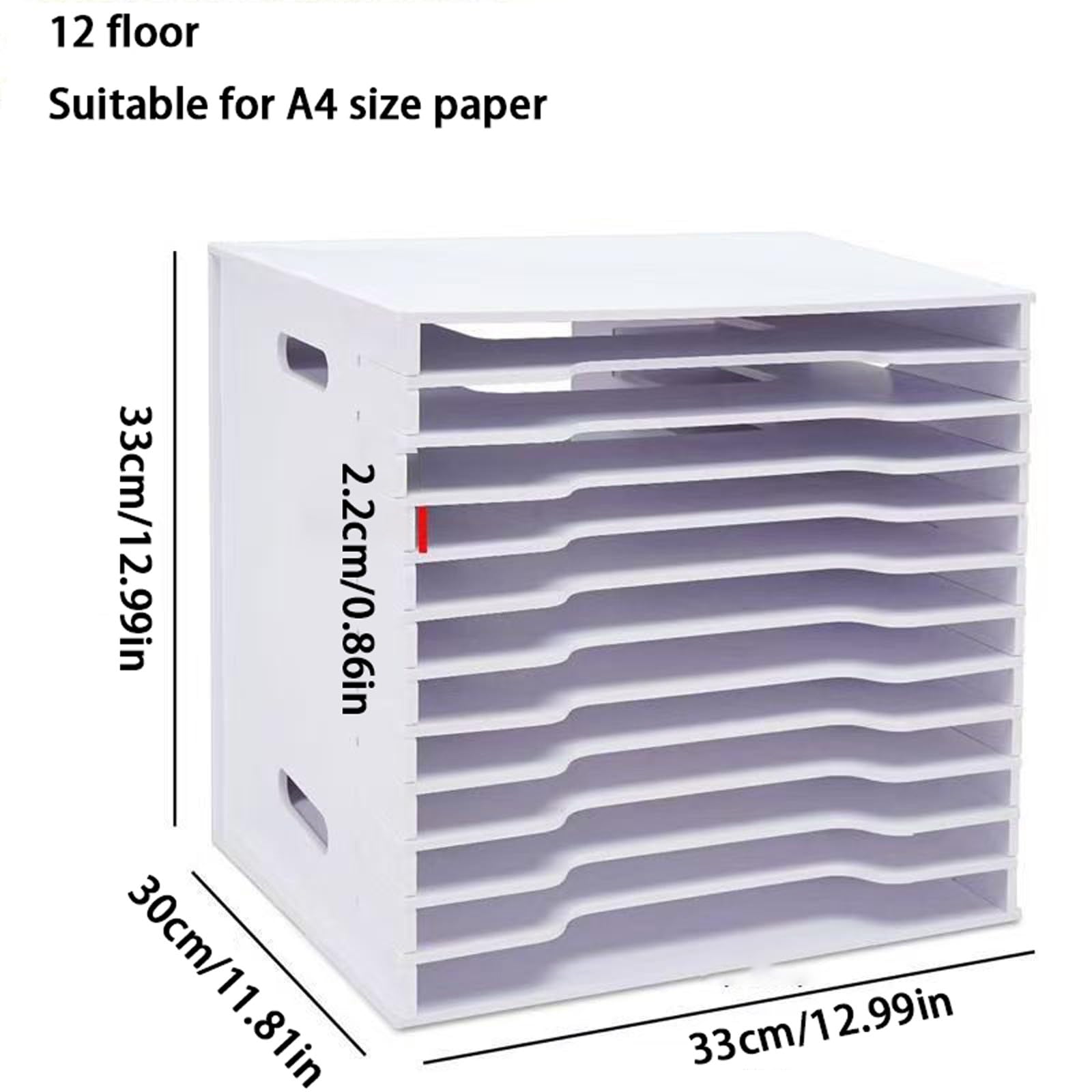 3-15-poziomowy organizer do sortowania papieru, taca na listy, stojak na teczki na dokumenty, biały organizer na dokumenty na biurko do domu / biura (12-B)