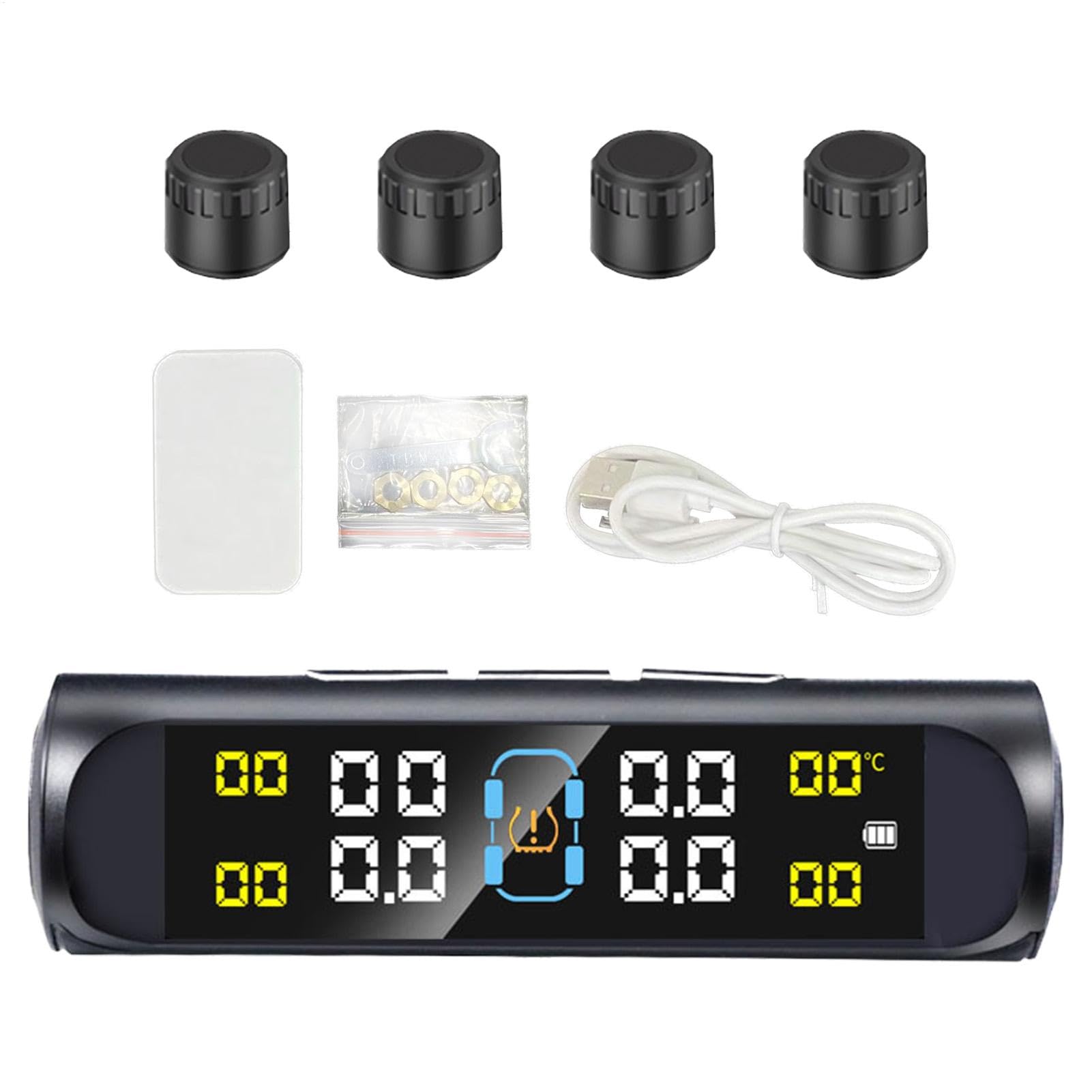 Monitoreo de neumáticos con carga USB y sensores para remolque 8