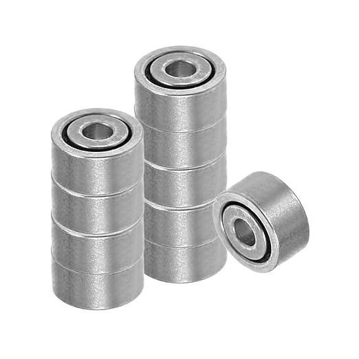 Rodamientos pequeños de bolas de precisión con doble blindaje para patinetas y proyectos miniatura (10 piezas)