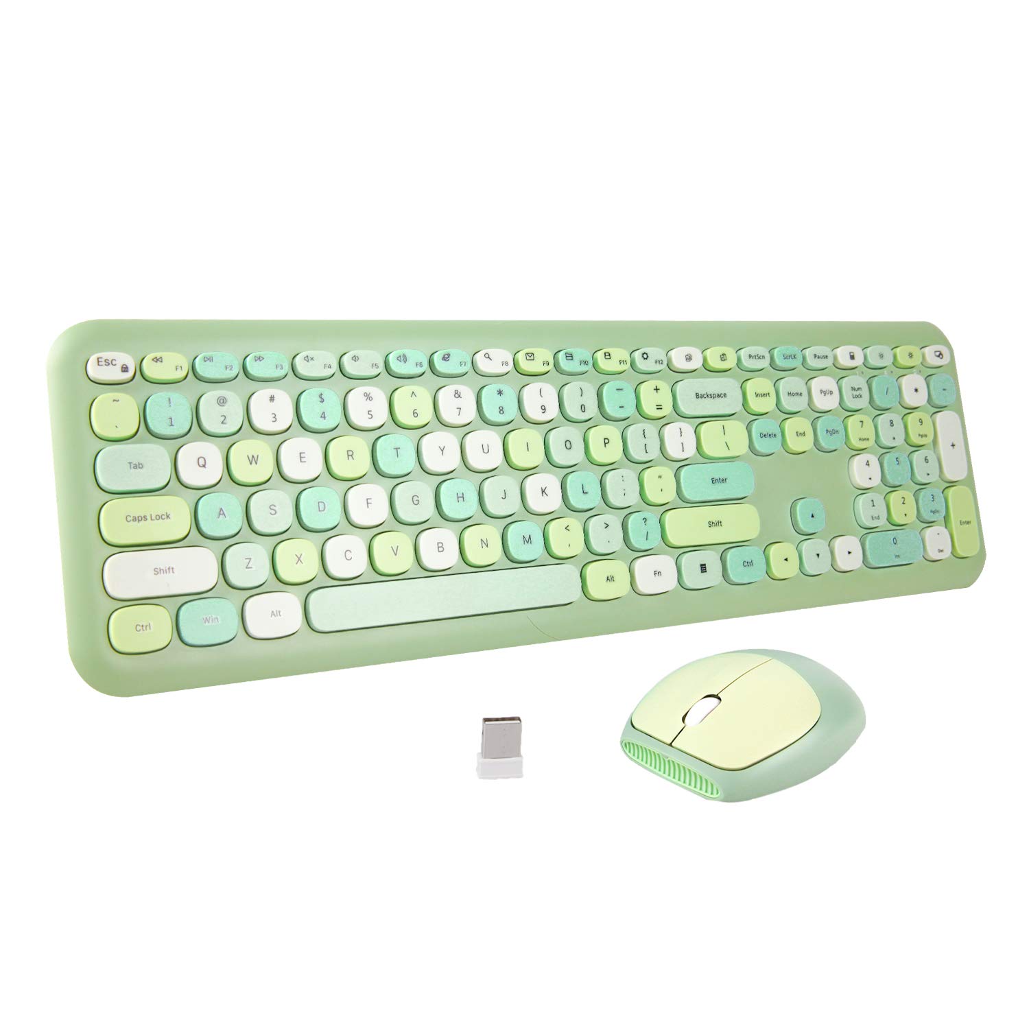 Buy Wireless Keyboard Mouse Combo, Deodeo Compact Full Size Wireless