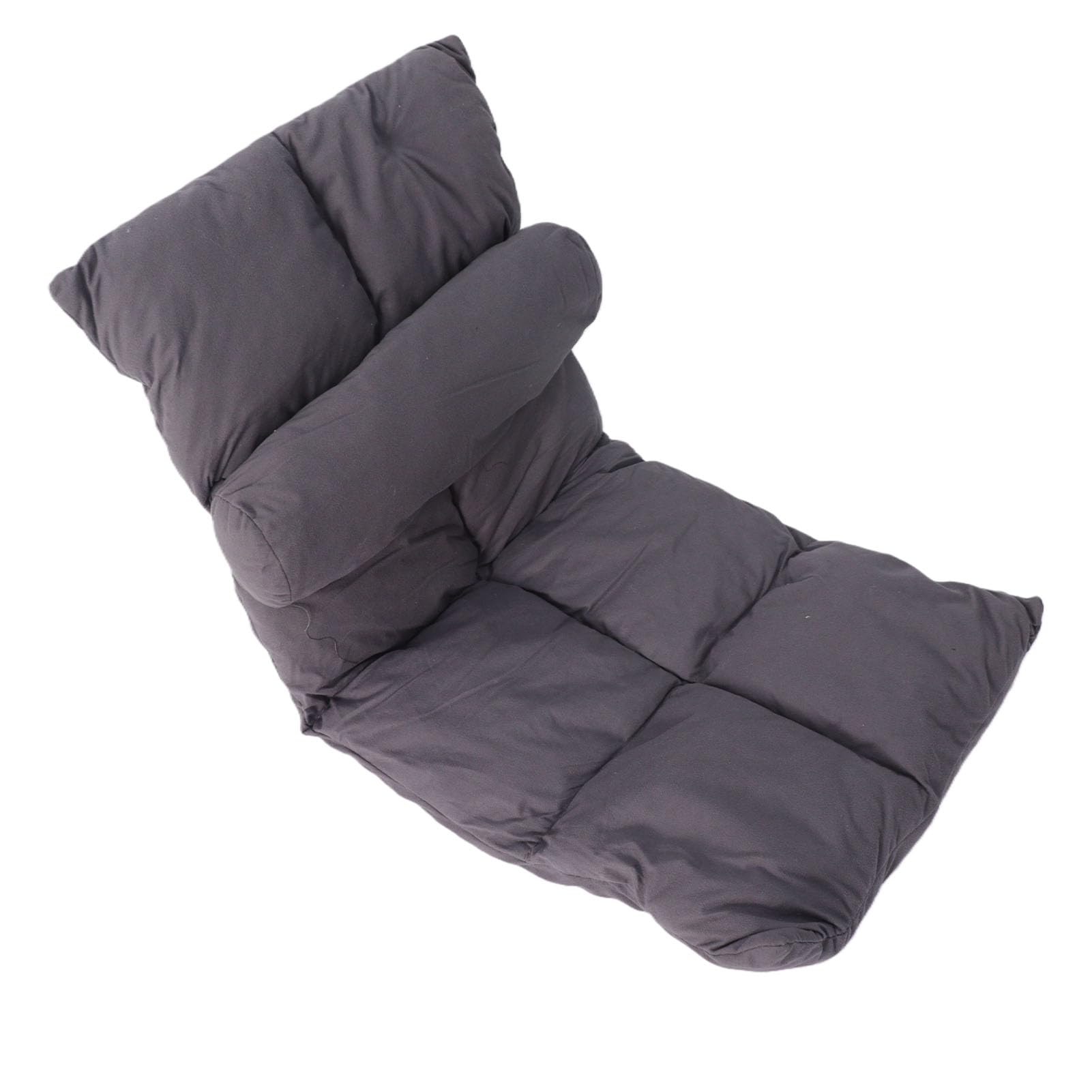 Eujgoov Silla de Suelo Plegable, Tela Suave, Respaldo Ajustable, sofá de Suelo para Meditación y Juegos, Ideal para Adultos y Niños (Gray)