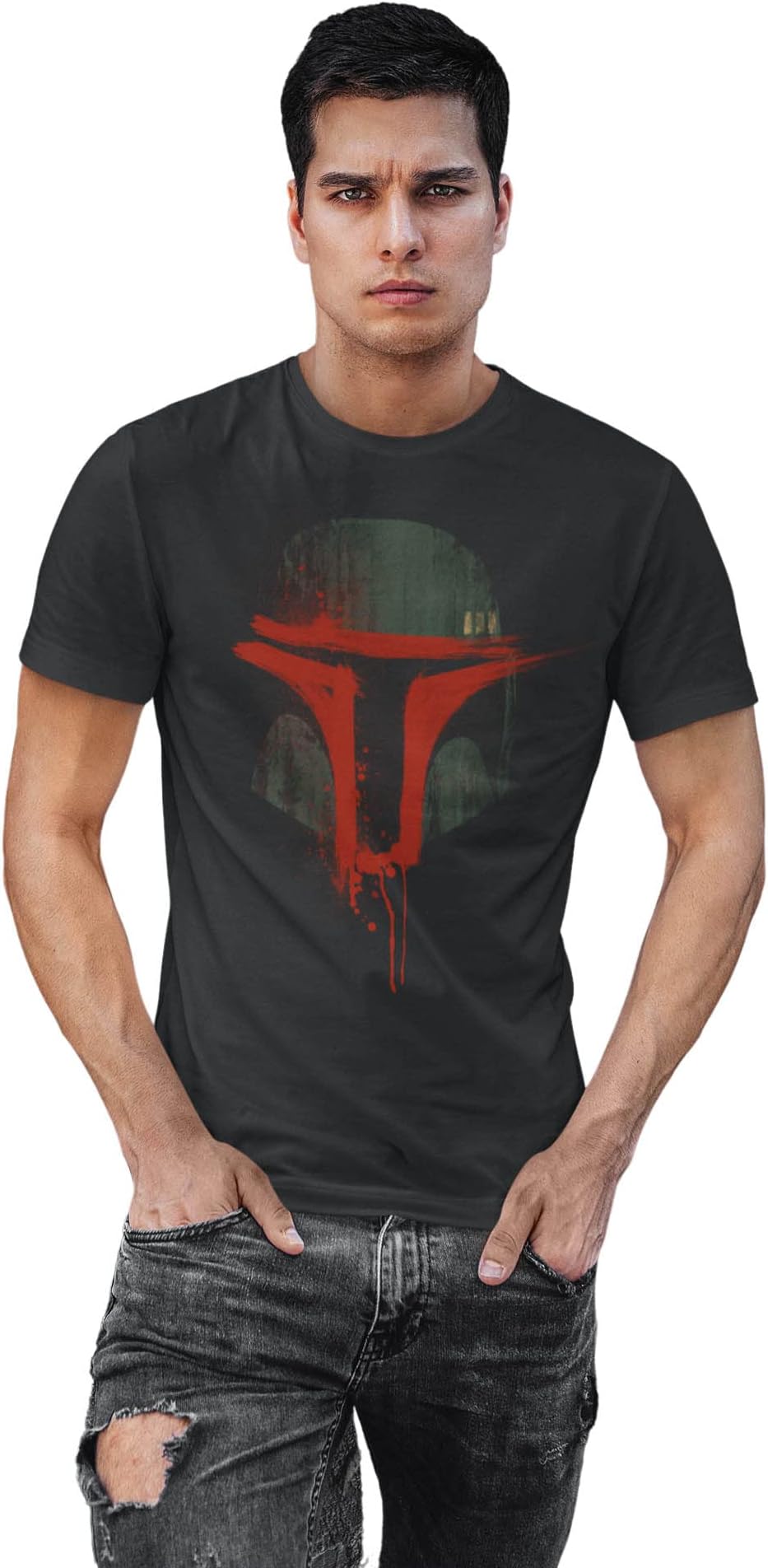 6TN Men's Urban Bounty Hunter T Shirt (Black,L)