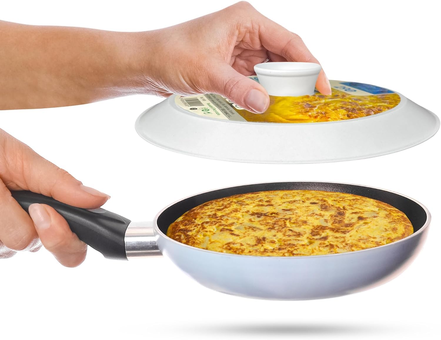 Gira Tortillas aus robustem Kunststoff, 26 cm, hergestellt in Spanien, Tortilla-Drehspieß, Tortillas, Geschenk für die Küche