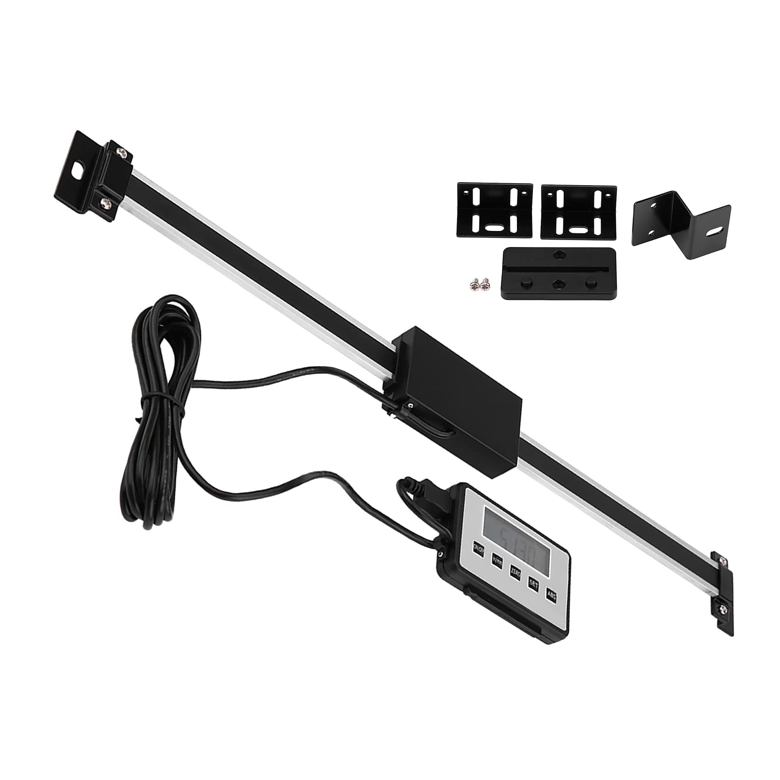 ViaGasaFamido Calibre numérique 0-300mm Échelle linéaire précise avec Affichage LCD pour fraiseuses et Tours Outils de Mesure Professionnels pour mécaniciens en Atelier de précision