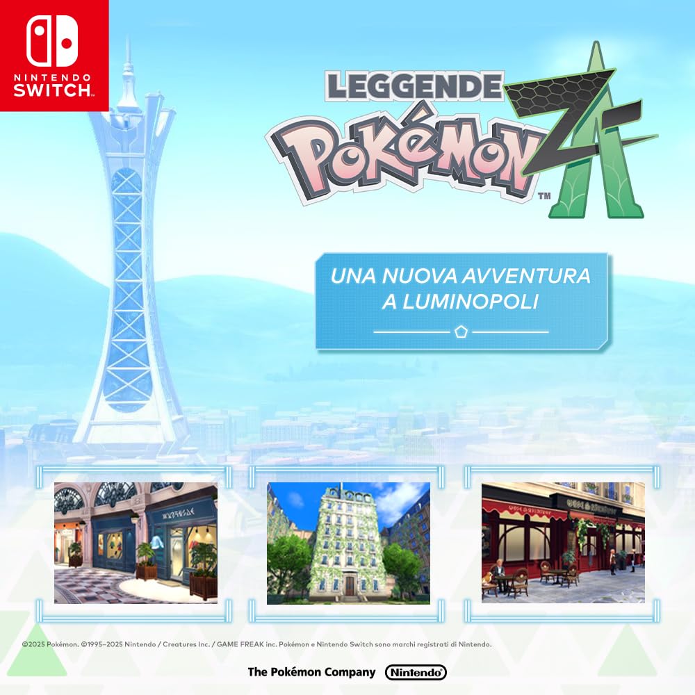 Leggende Pokémon: Z-A, Videogioco Nintendo, Ed. Italiana, Versione su scheda - 3