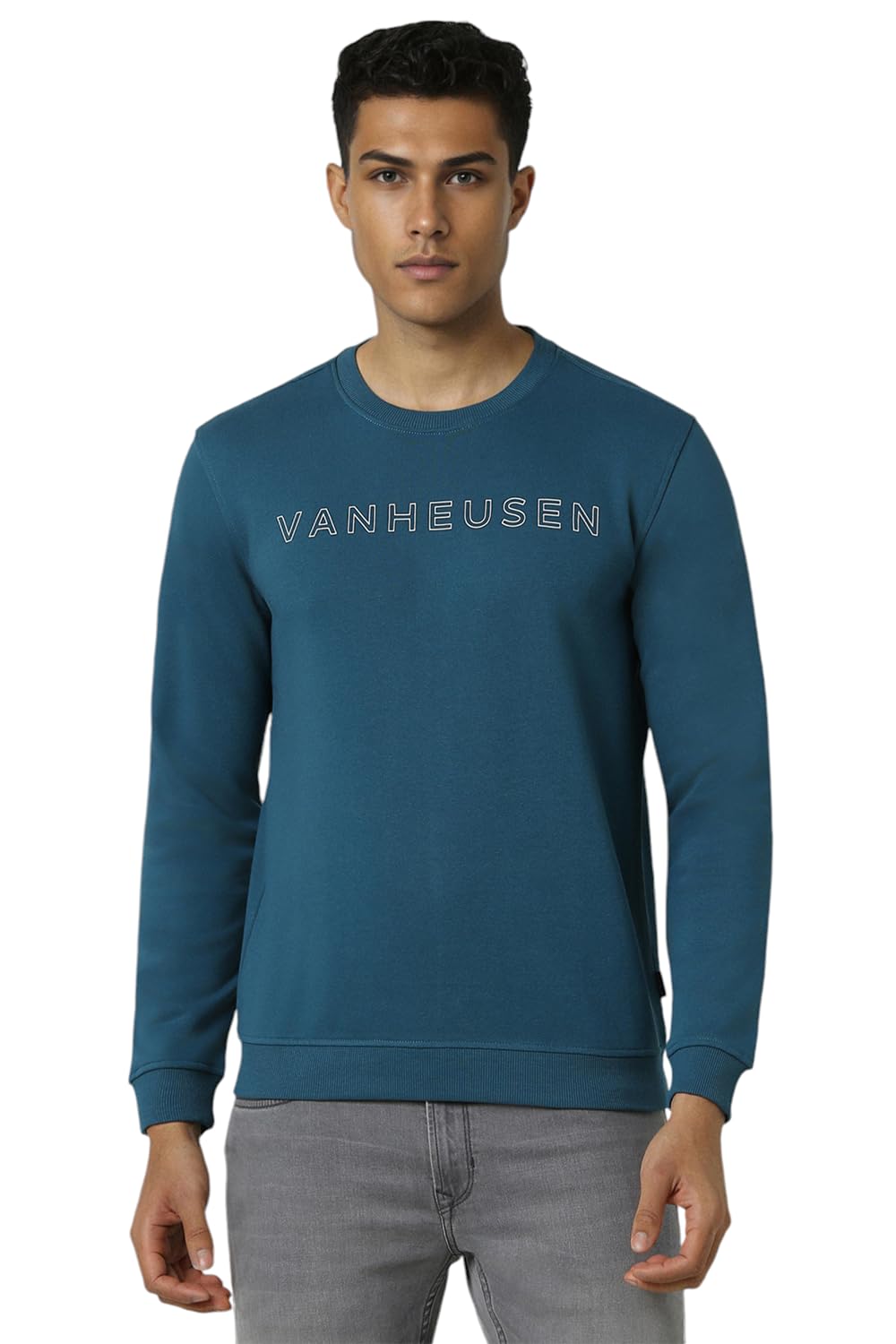 van heusen Men's Crew Neck Full Sleeve Sweatshirt | Everyday Essential |Versatile Styling-picture-17