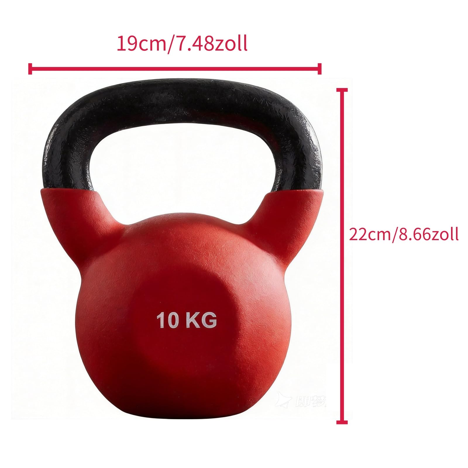 Kettlebell, Iron Sand 10kg, rutschfestem Griff