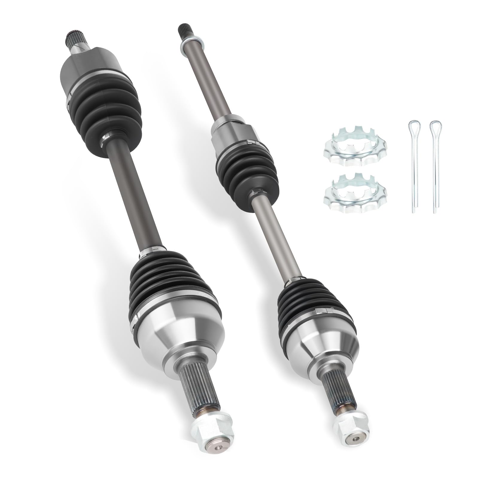 Front Left & Right CV Axle Shaft Assembly (Automatic CVT) 2.5L 2.5 Fits for Nissan Altima 07-13 (2013 Altima only fit coupe), for Rogue FWD 08-13,Rogue Select 14-15, 1 Pair of CV Axle Shaft Assembly