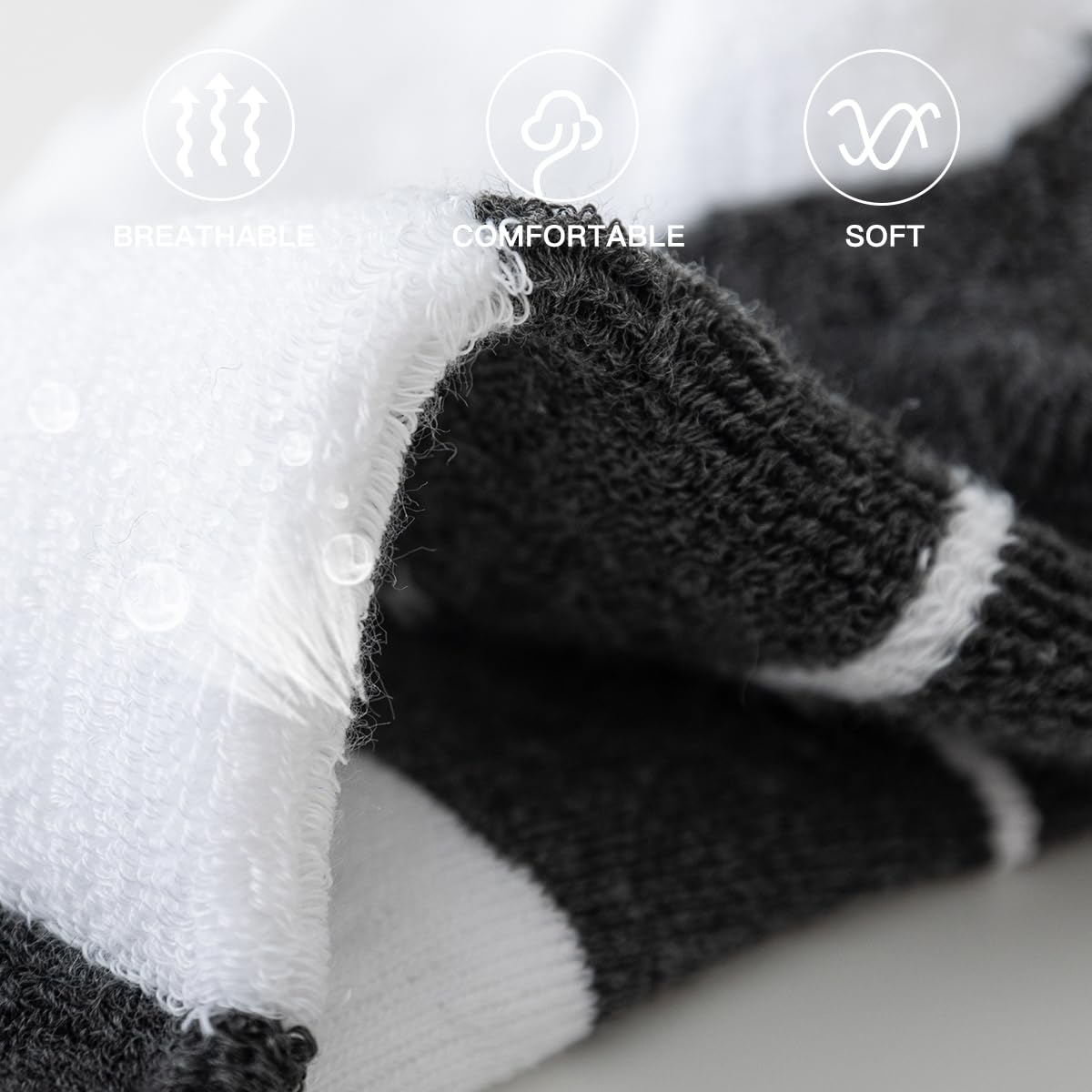 JOYNÉE 10 pares de calcetines de tobillo para hombre, calcetines atléticos para correr con pestaña de corte bajo para hombre