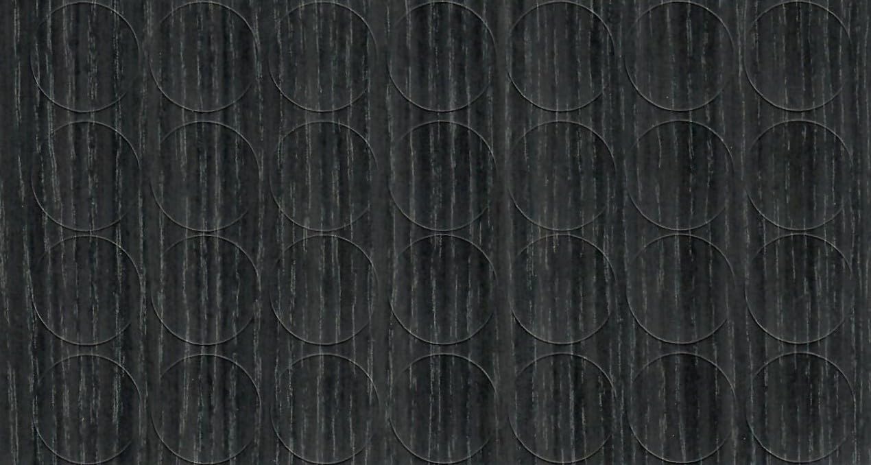 Anthracite Oak 20mm Self-Adhesive Furniture Screw Hole Cover Caps 28 Pcs, Acrylic, Durable, Thin, Perfect for Shelves, Camlock, Confirmates, Egger Compatible