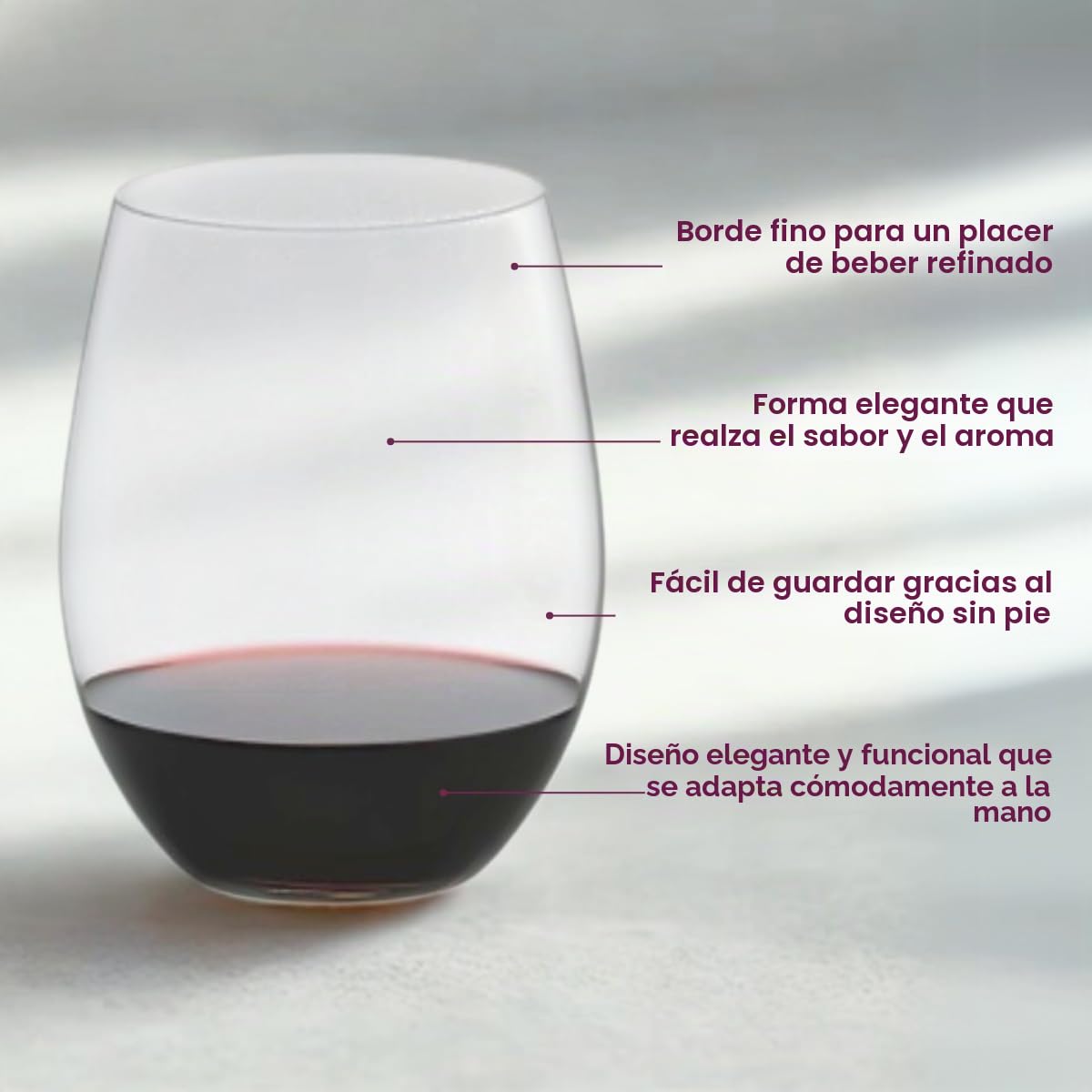 Riedel 5414/80 - The O Wine Tumbler, Cabernet Compra 8 Número 6" 8 Copas de Vino Tinto