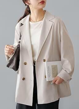 Amazon | [Discoat] [ディスコート] リネンライクテーラード