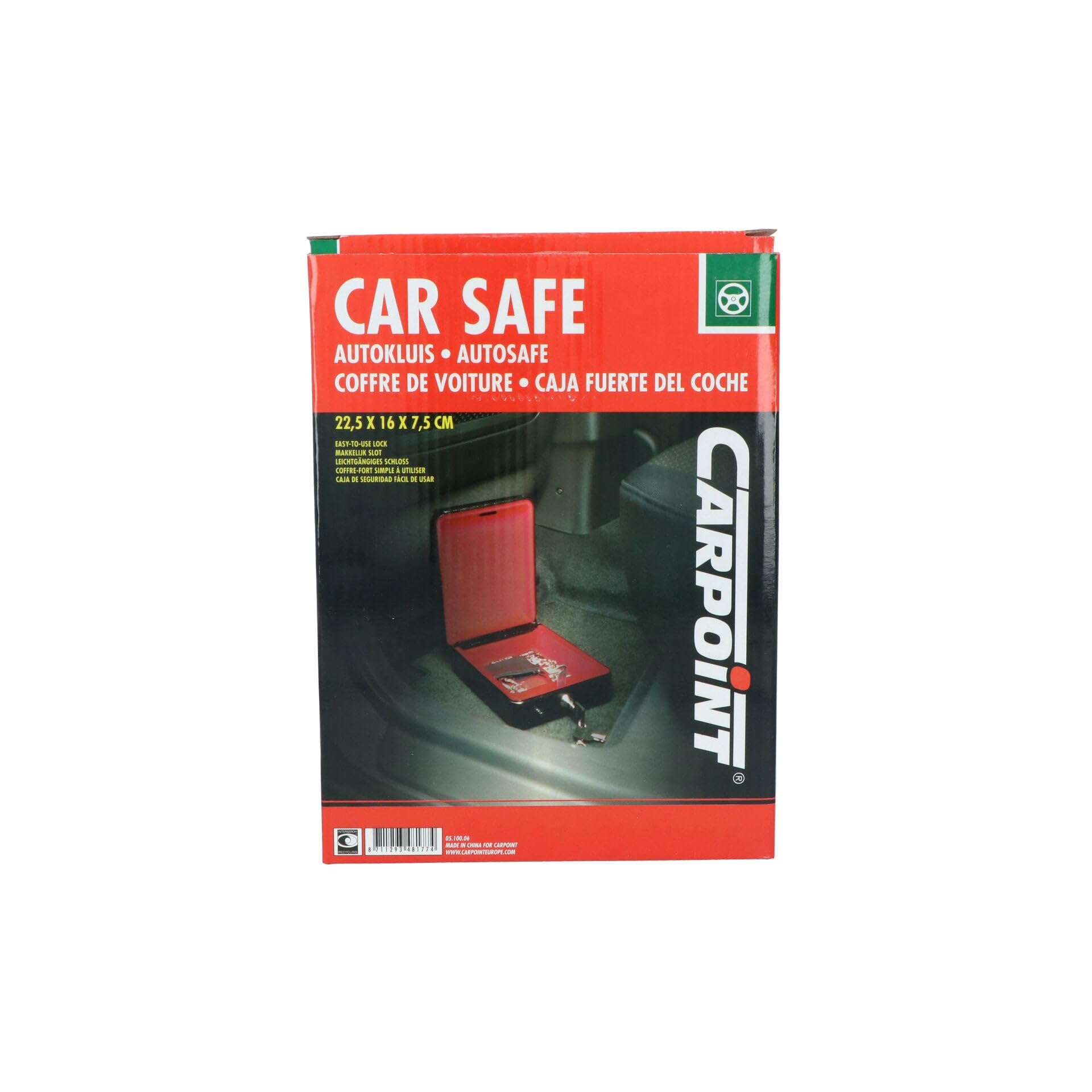 Carpoint CG Car Professional 0510006 sejf samochodowy, szary