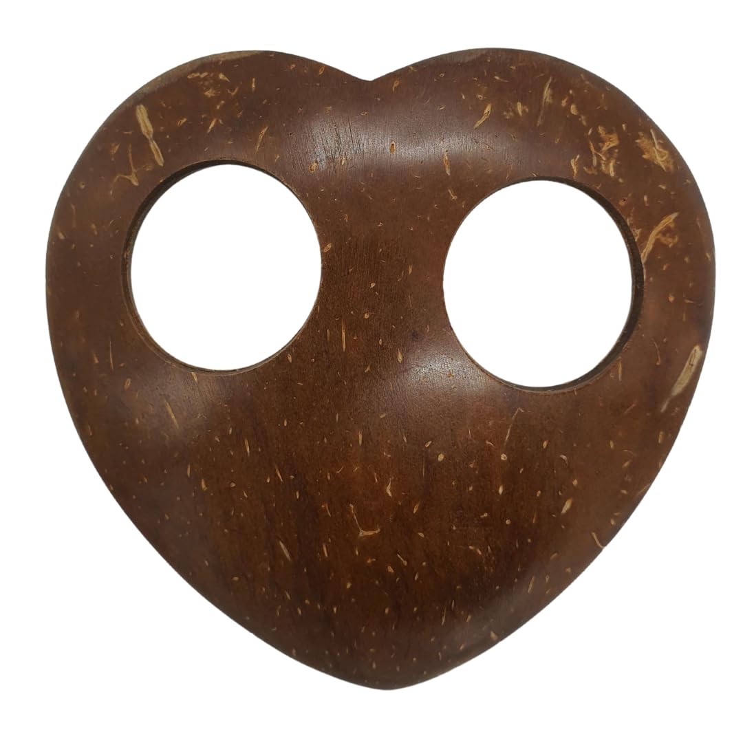 PANASIAM Coconut buckle, Heart, ∅ 10 cm