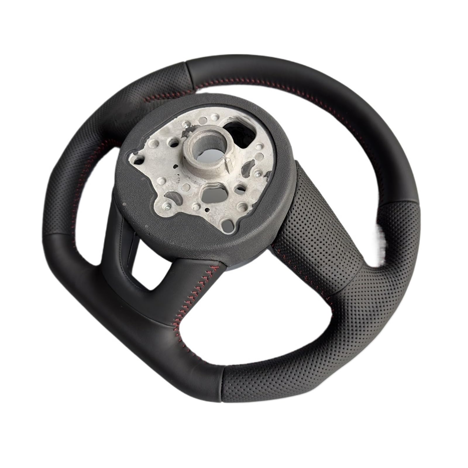 Volante semi-perforato completamente perforato compatibile per Audi A3 A4 A5 S3 S4 S5 2017-2024 Volante sportivo a fondo piatto in pelle(MULTI)