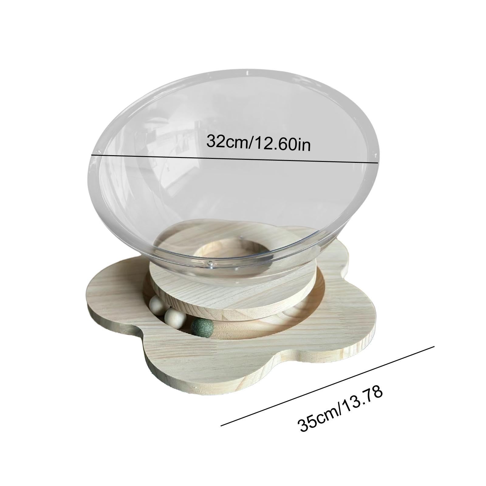 MFMEXUL Transparent Cat Bed for Pets Nest Activity Center for Cats and Bunnies, L