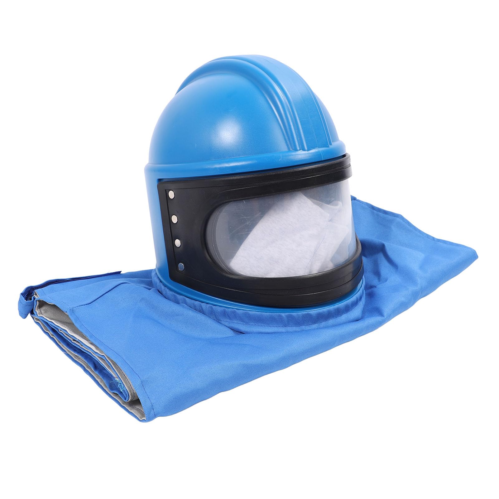 Casco de Chorro de, Protector de Capucha de Chorro de de Seguridad Casco de Chorro de con Suministro de Aire Protección de Doble Capa Capucha para Casco de Chorro de para