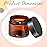 Patelai 4 Pieces Round Wide-mouth Leak Proof Plastic Container Jars with Lids for Travel Storage Makeup Beauty Products Face Creams Oils Salves Ointments DIY Making(4 Ounce,Amber)