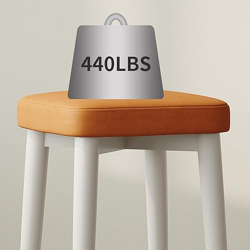 Miniatura 6 de HQHQHE Taburete de tocador, silla de asiento acolchada de látex suave, taburete de pie, taburete de maquillaje con patas de metal y pies