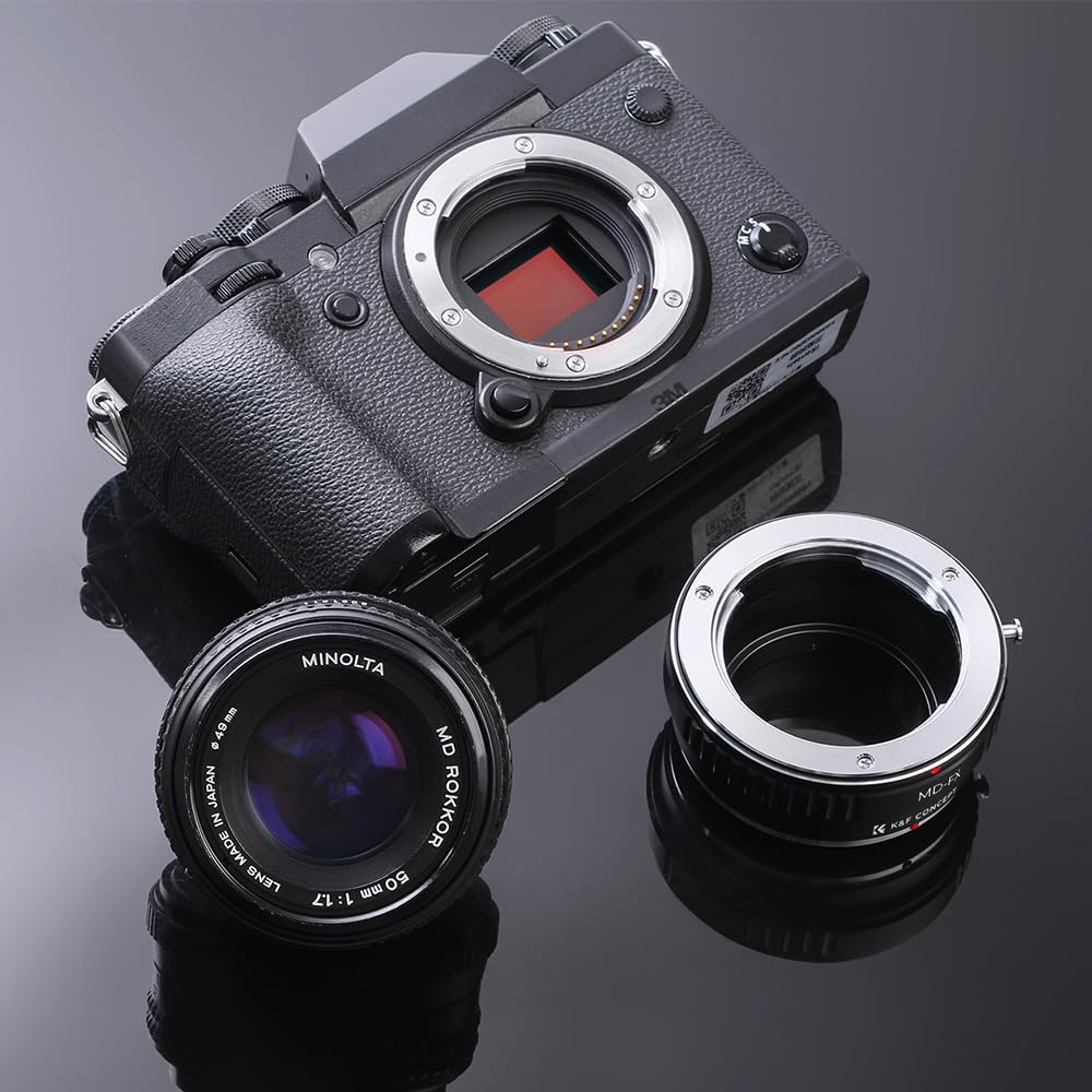 K&F Concept MD to FX Lens Mount Adapter, Compatible with Minolta