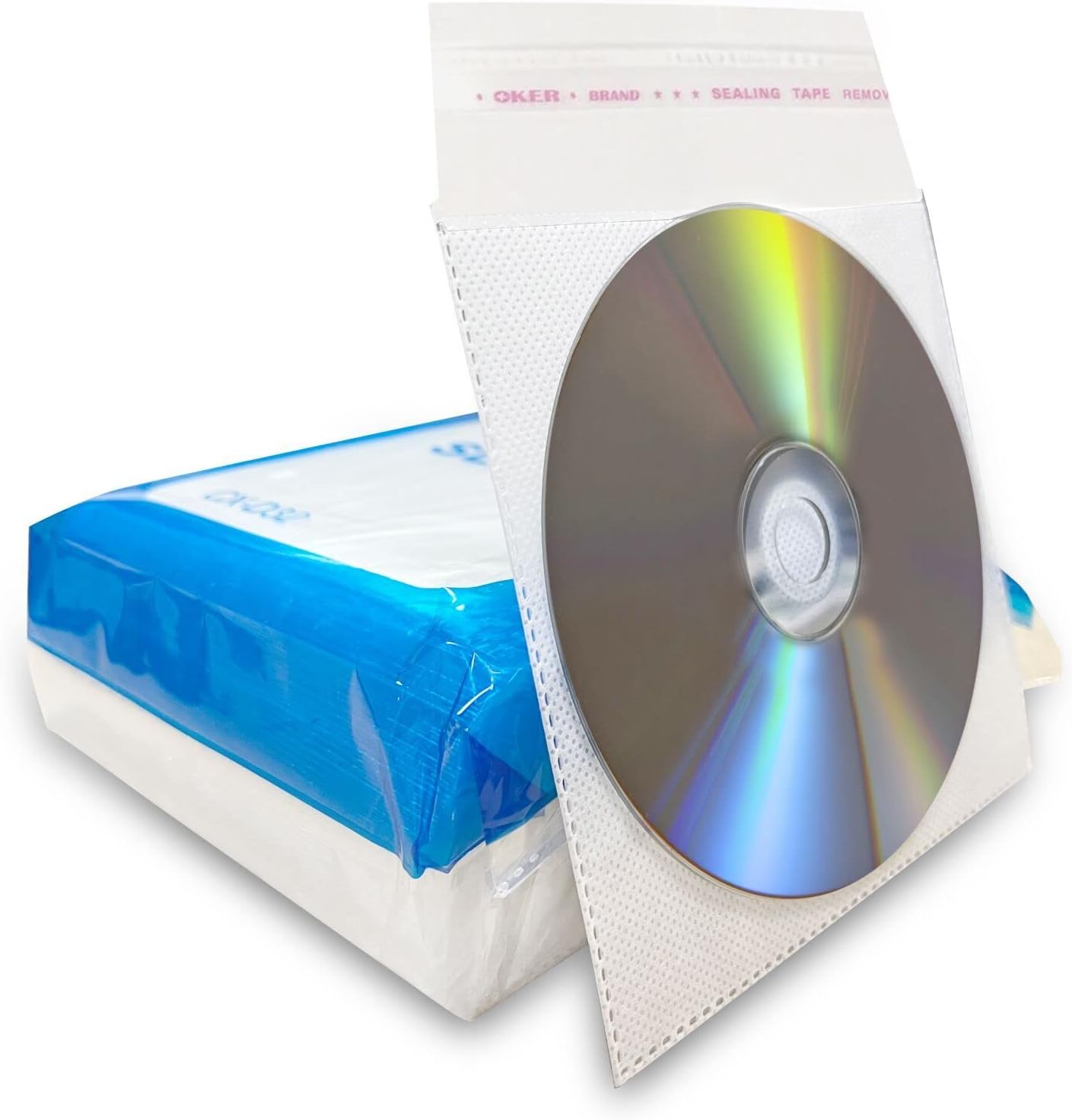 Amazon.com: RICHEN CD/DVD/BluRay Sleeves, Refill Plastic Sleeve for CD ...